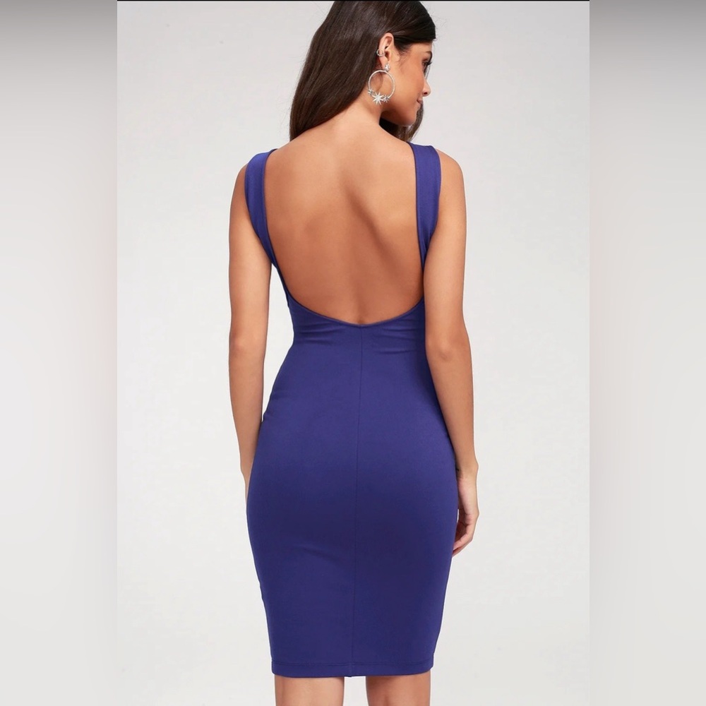 Royal Blue Midi Dress from Lulus